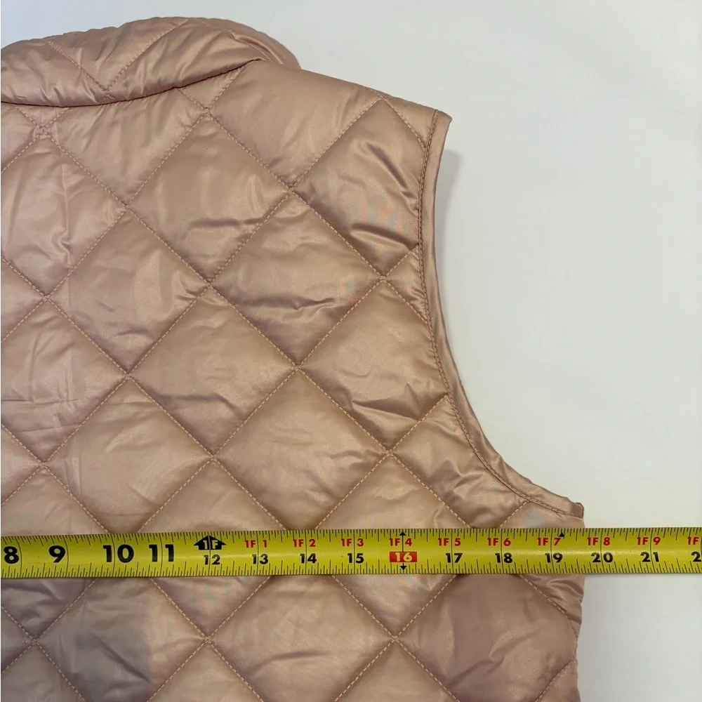 Kate spade Women’s Vest Full Zip Quilted Toasted Peanut Vest size Medium NWOT